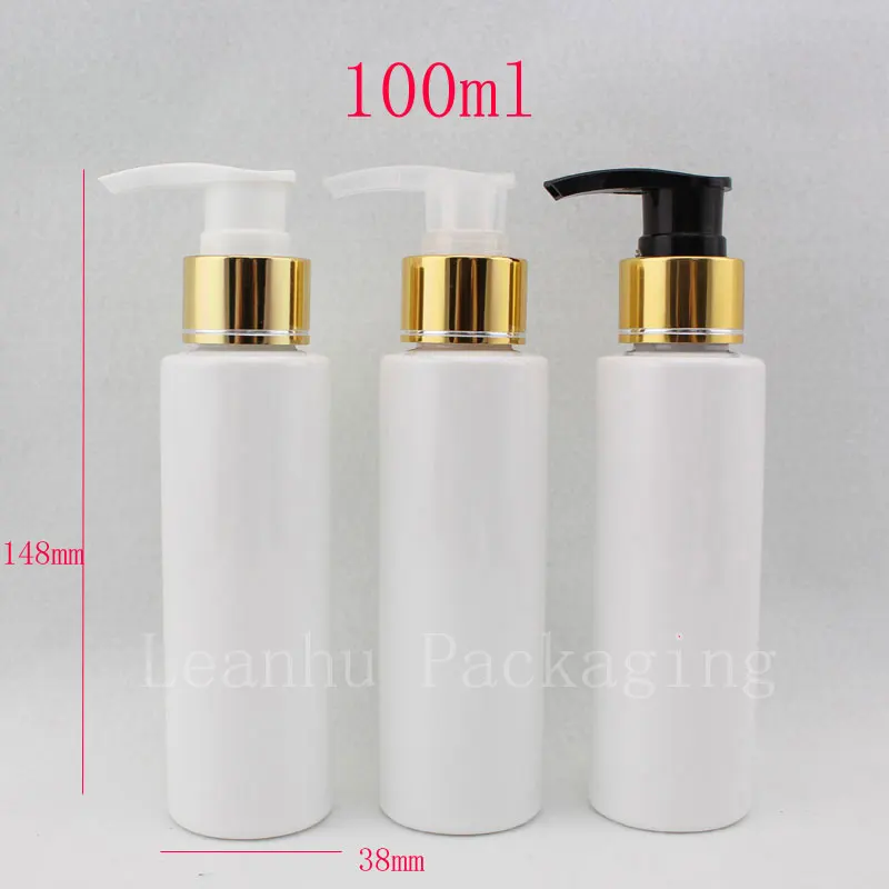 100ml white empty lotion pump cosmetic bottles,DIY shower gel bottle