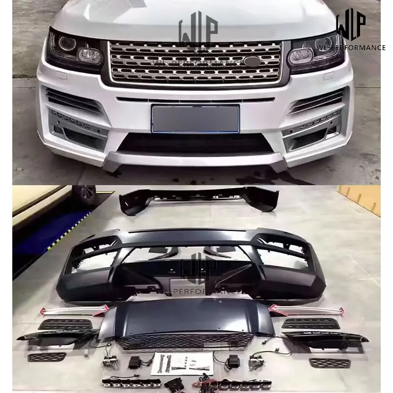 Высококачественный полипропиленовый Неокрашенный задний бампер для Land Rover Range