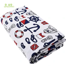 Хлопок, лен, ткань для домашний текстиль ручной работы, ткань для дивана, занавески, сумка, подушка, мебель, чехол, материал, Матросская серия, полуметр