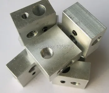 

100pcs/lot Makerbot Aluminium Block Heater for Extruder RepRap 3D Printer with Screw