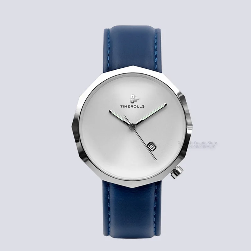 Xiaomi Mijia кварцевые умные часы водонепроницаемые шагомер чехол из нержавеющей стали умные вибрации водонепроницаемые часы подарок - Цвет: style 1