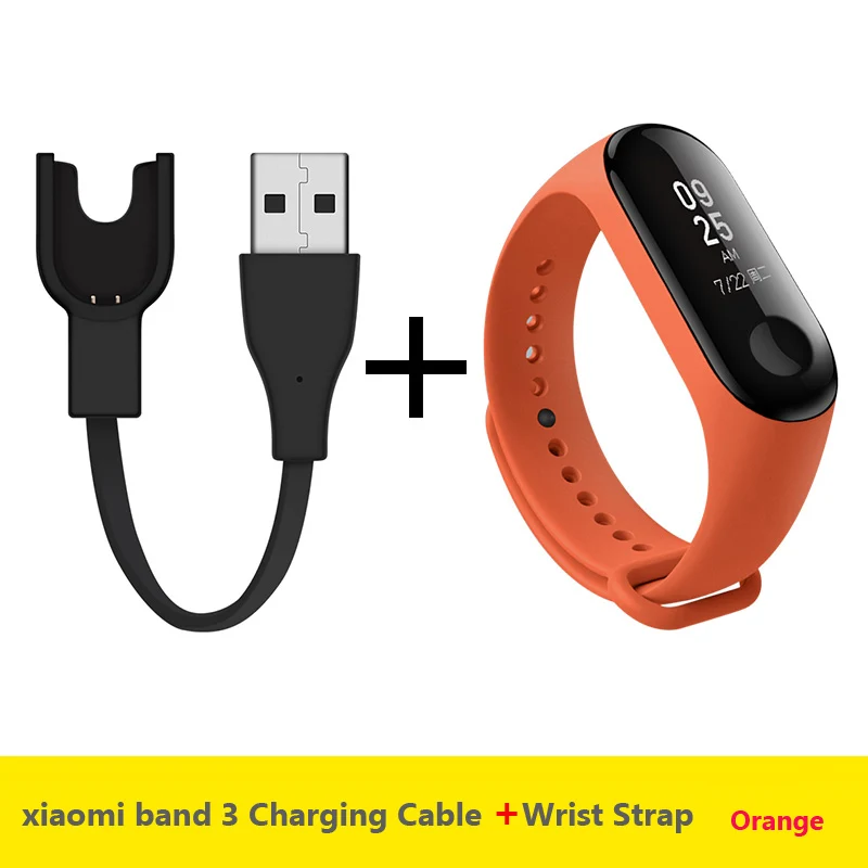 USB кабель для зарядки Xiaomi Band 3 xiaomi band ремешок спортивный силикон Mi Зарядка линия