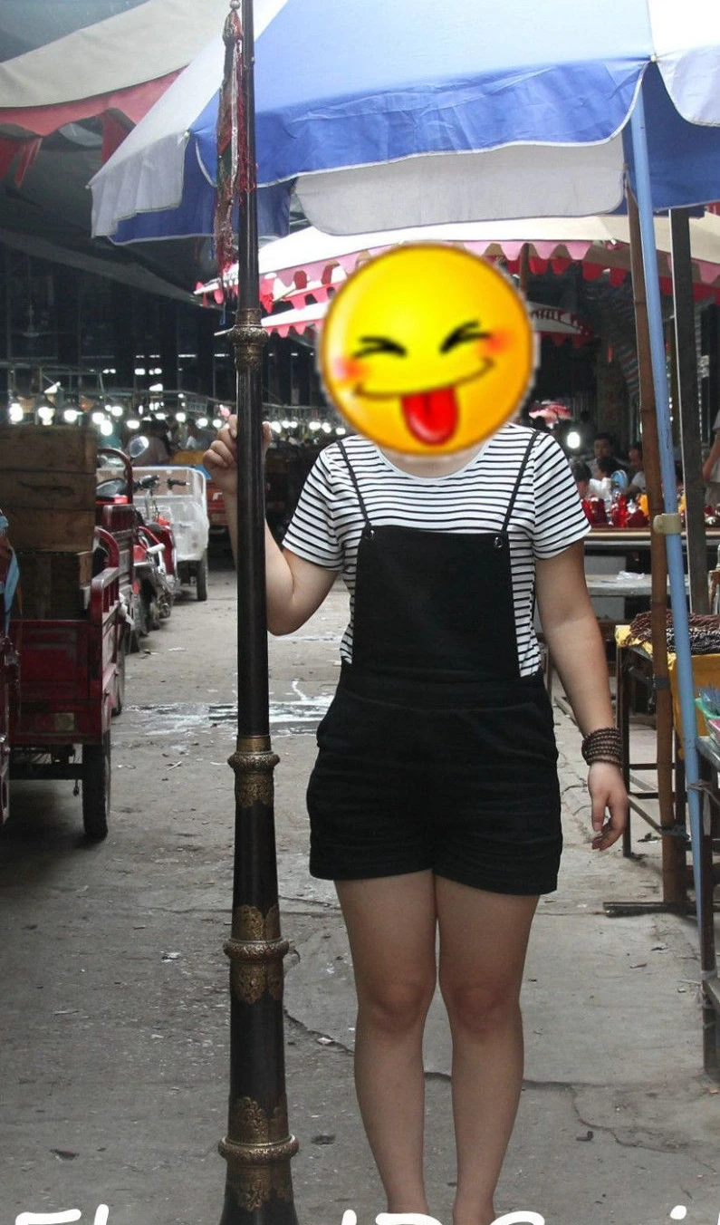 

207cm Huge Bronze Old Silver National musical instruments Suona SuoNa Trumpet