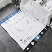 Скандинавский персональный креативный коврик для пар, коврик для гостиной, коврик для кофейного столика, прикроватный коврик для спальни, коврик для ползания