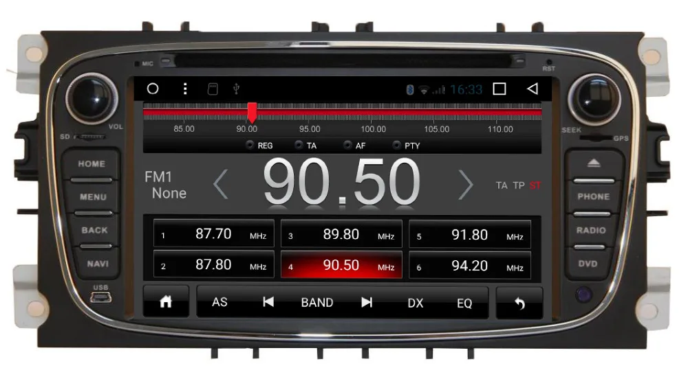 Flash Deal Quad Core Android 6.0 Car DVD for Ford Focus Mondeo S max C max with GPS Navigation Bluetooth WIFI 3G Audio Radio Stereo 1