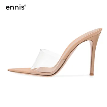 

2019 Transparent High Heels Women Pumps Shoes Summer Sexy Ultra High Heels Ladies Nude Designer Pumps Fashion Slippers NEW H916