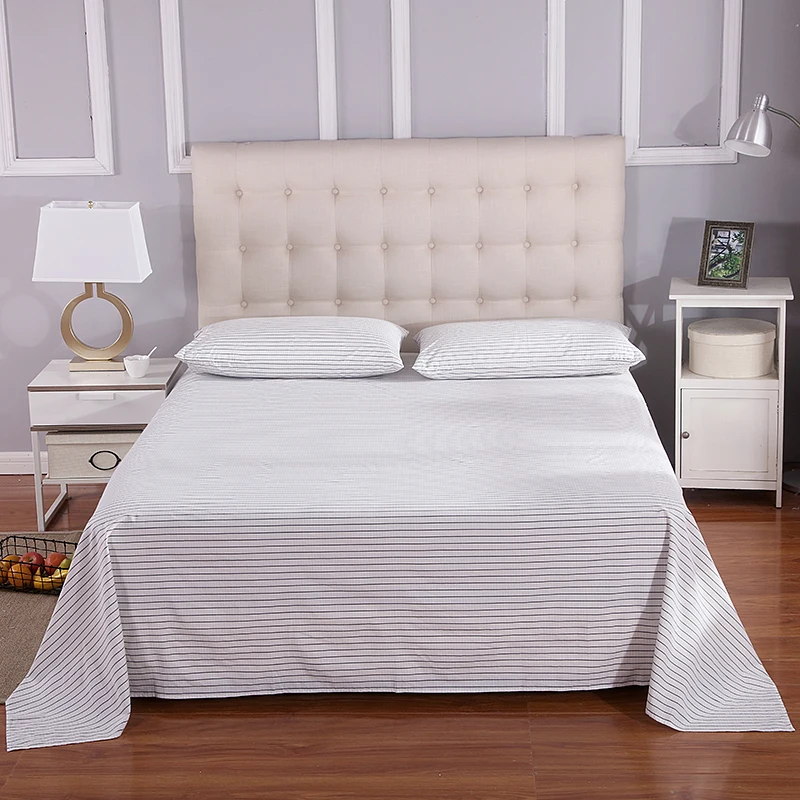 

Grounded earthing Flat Sheet Small Stripe Standard Twin Full Queen King size Not included pillow case silver conductive