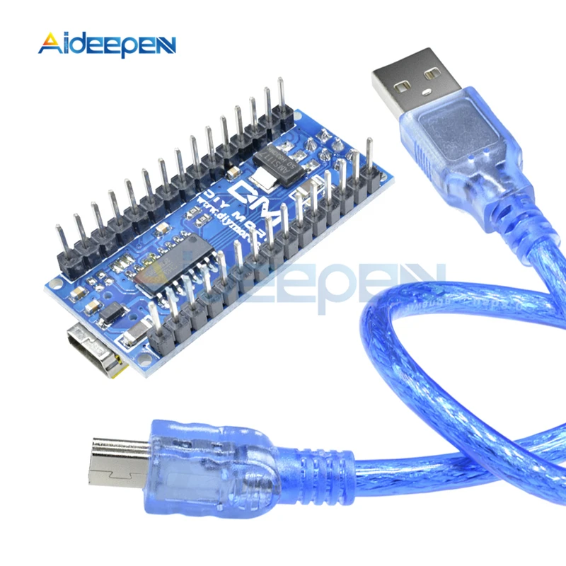 Mini USB CH340 Nano 3,0 ATmega328P ATMEGA328P-AU плата контроллера совместимый для Arduino Nano CH340 драйвер Nano V3.0 ATmega328