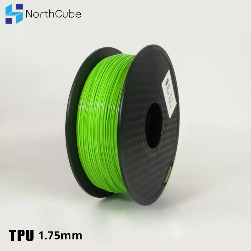 

3D Printing Filament TPU Flexible Filament TPU Flex Plastic for 3D Printer 1.75mm 1KG 3D Printing Materials Green
