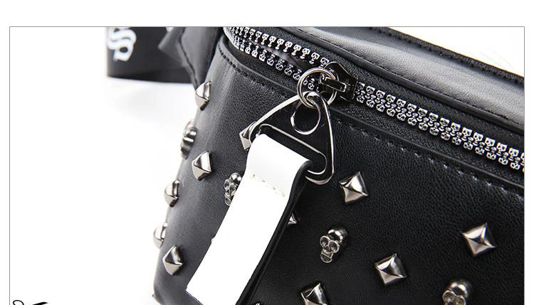 Vebanmix кожаная поясная сумка для мужчин и женщин дизайнерская черная поясная сумка модная поясная сумка унисекс с заклепками сумки для мобильных телефонов