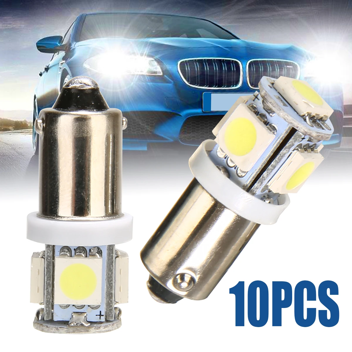 

For Car Lighting 10PCS/Lot T11 BA9S 5050 5-SMD LED White Light Bulb Car light Source Car 12V Lamp T4W 3886X H6W 363 Mayitr