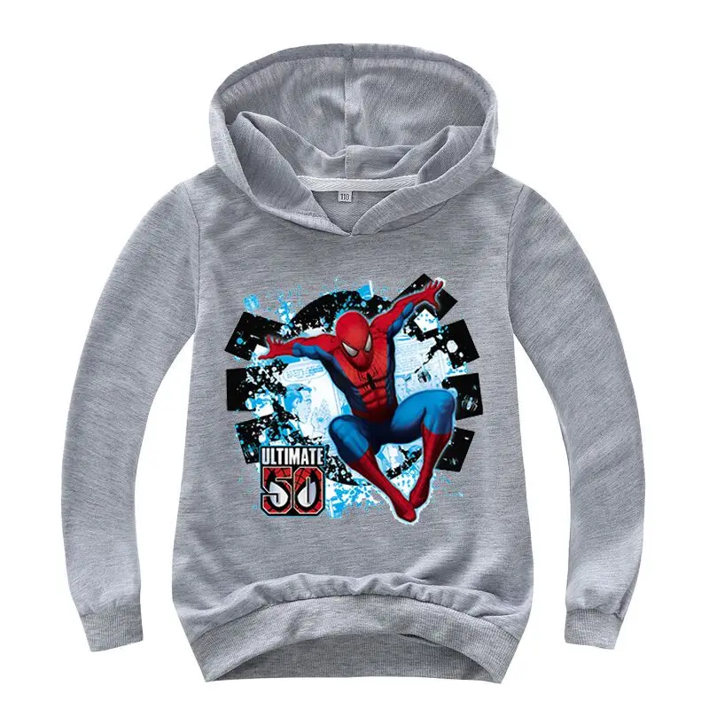 

Kids Boys Hoodies Spiderman Children Clothes Baby Boys Top Tees Spider Man sweathirts Girls T Shirt Clothing Super Hero Costumes