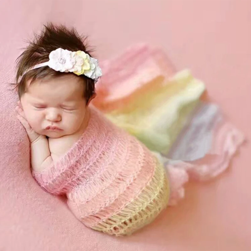 newborn photography props baby wrap (2)