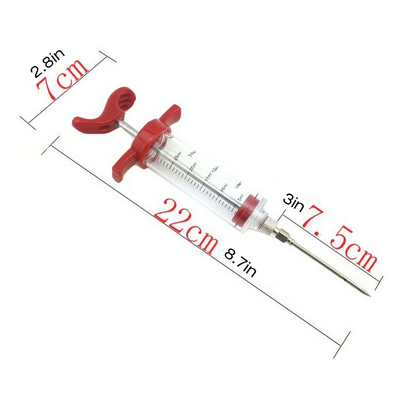Пластиковый ароматизатор шприц и Углеродистая стальная жаровня для барбекю мяса