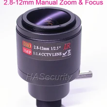 2,8 мм~ 12 мм варифокальный ручной зум и фокус 3.0MP оптический объектив M12 крепление для камеры видеонаблюдения Установка/сборка
