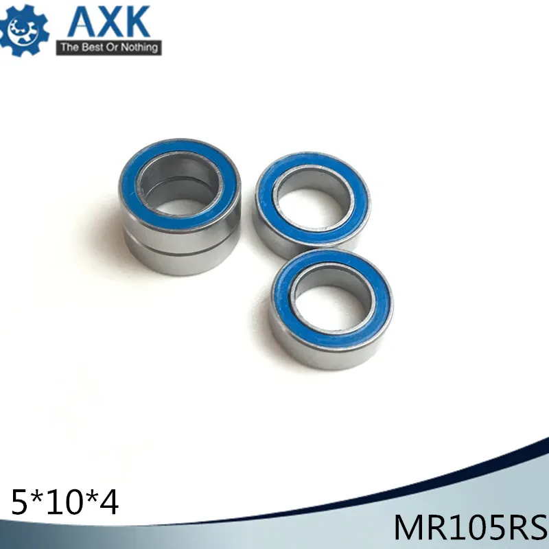 

MR105RS Bearing ABEC-3 (10PCS) 5*10*4 mm Miniature MR105-2RS Ball Bearings RS MR105 2RS With Blue Sealed L-1050DDU