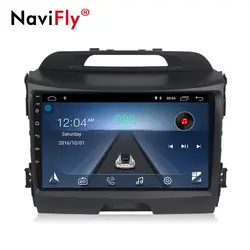 Navi-Fly 9 дюймов Автомобильный радио мультимедиа для android 8,1 KIA Sportage 3 4 2010-2015 Поддержка русского меню Россия Карта