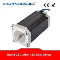 Nema 23 Stepper Motor 2.4Nm(340oz.in) 1.8A 4-lead 57 x 104mm Nema23 Step Motor 57 motor for CNC Router Lathe Robot