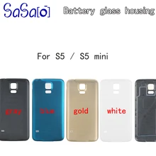 50 sztuk nowy S5 z powrotem zamiennik forSamsungGalaxy S5 i9600 G900 s5 mini S4 i9505 i9500 tylna pokrywa przypadku baterii tylna klapka