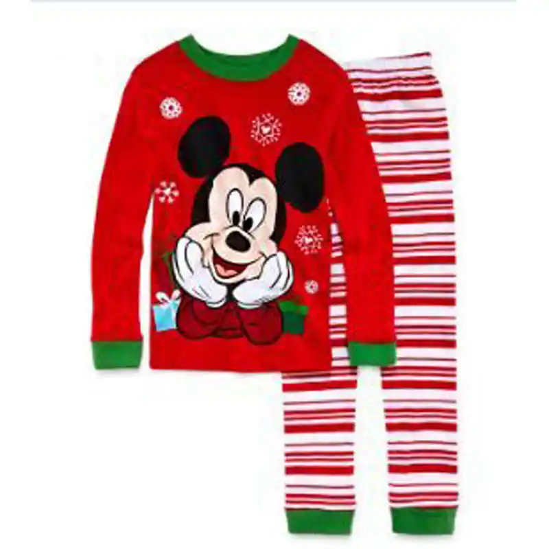  2018 Brand New Pyjamas Baby Boys Sleepwear Kids 100% Cotton Long Sleeve Fashion Cartoon Panda Pajam