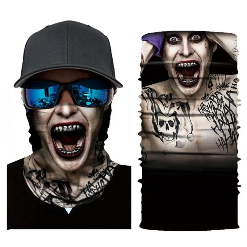 Шарф для езды на мотоцикле и велосипеде The Joker маски бандана повязка голову
