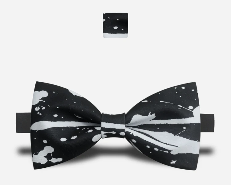 Модный черный женский галстук-бабочка, Женский галстук-бабочка с принтом, мужские свадебные галстуки ручной работы, мужские галстуки, дизайнерские Галстуки