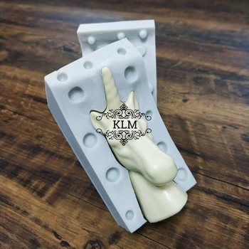 

Lovely Unicorn Shape Silicone Chocolate Mold Horse Head Cake Decoration Tool
