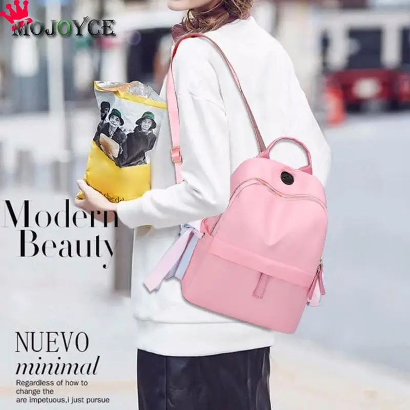 

Fashion Women Backpacks Lady Silk USB Charging Nylon Backpacks Teen Travel Zipper Casual Shoulder Schoolbags
