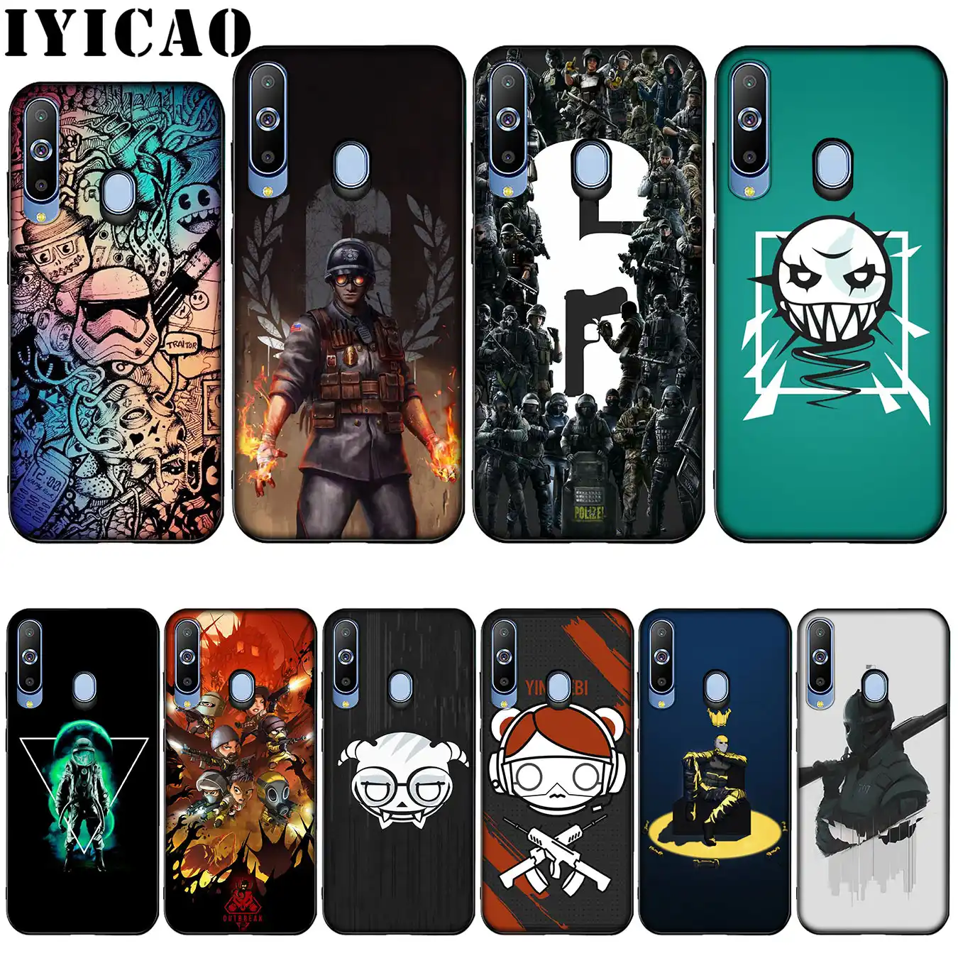 coque samsung a70 rainbow six siege