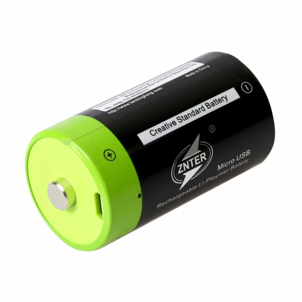 1 шт Новинка ZNTER 1,5 V 3000mAh перезаряжаемая батарея C размер USB перезаряжаемая литий-полимерная батарея+ микро USB кабель для быстрой зарядки