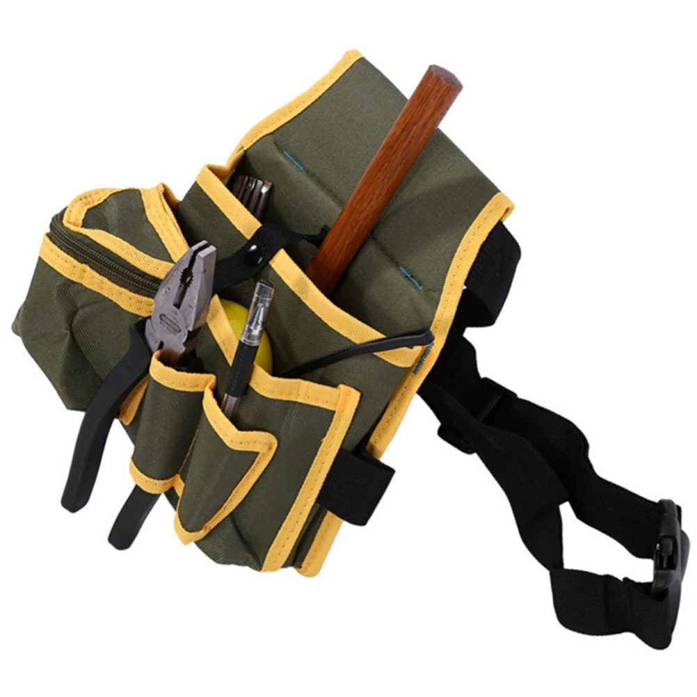 

1PCS Multiple Pocket Canvas Pouch Bag with Belt Hardware Mechanic's Electrician Tool Waist Packs