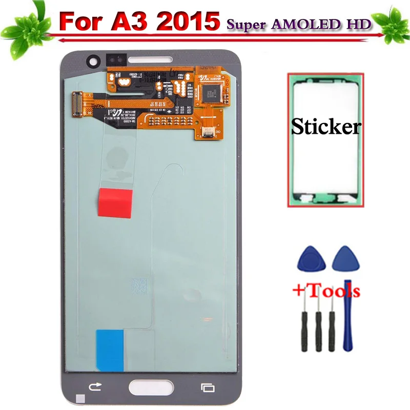 

100% Tested Replacement Super AMOLED for Samsung Galaxy A3 2015 A300F A300H LCD Display Touch Screen Digitizer Full Assembly