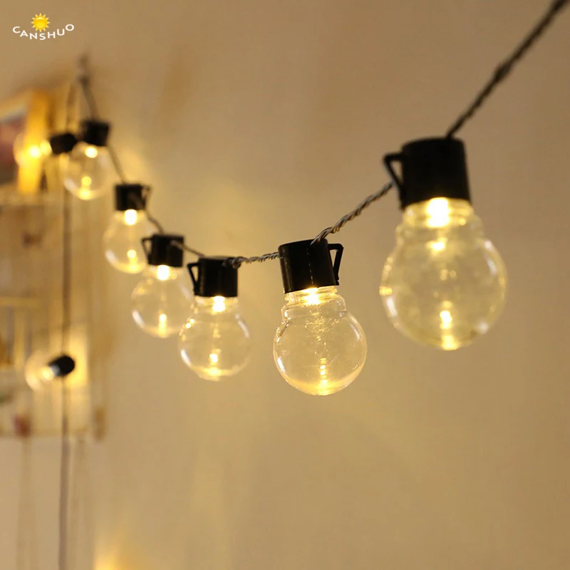 

2.5M 5M 10M Led bulbs String Light Indoor Decor Home Christmas Tree wedding Patio Party Fairy Garland Lamp Waterproof 220v/110v