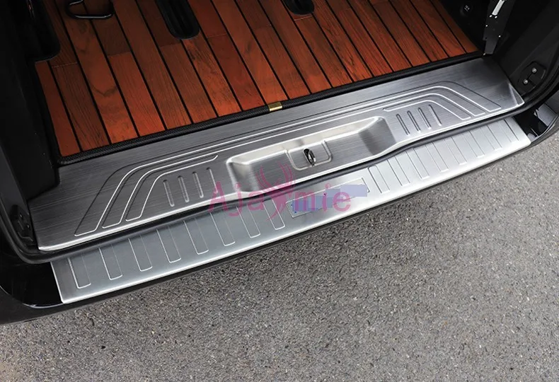 304 Нержавеющая сталь сзади порог для багажника хвост ворота бамперный диск для Мерседес-Бенц Вито W447 аксессуары