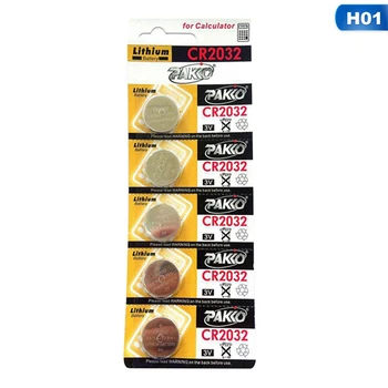 

Hot 5pcs CR2032 CR 2032 Lithium Li-ion 3V Button Cell Coin Battery BR2032 ECR2032 L2032 Big Promotion