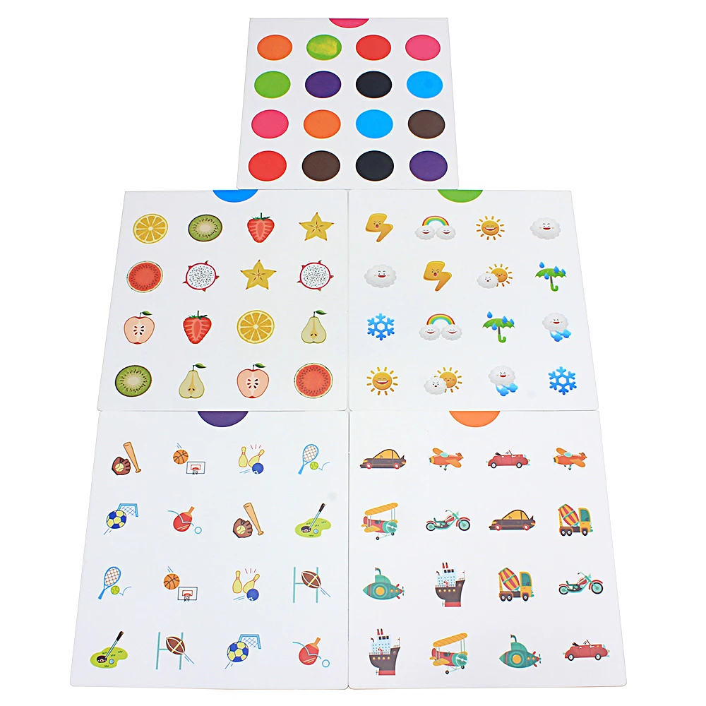 Kids Wooden Puzzle Toy Memory Match Chess Game Blue Memory Chess Children Early Educational Family Party Table Game for Children 5