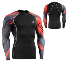 Жизнь на треке мужские компрессионные колготки для кожи Спорт тренажерный зал бег базовый слой бодибилдинг, тренировка одежда майки для велоспорта