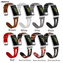 Кожаный браслет ремешок для Fitbit Charge 3 фитнес-трекер Смарт-часы модный ремешок для часов на замену ремешок для часов