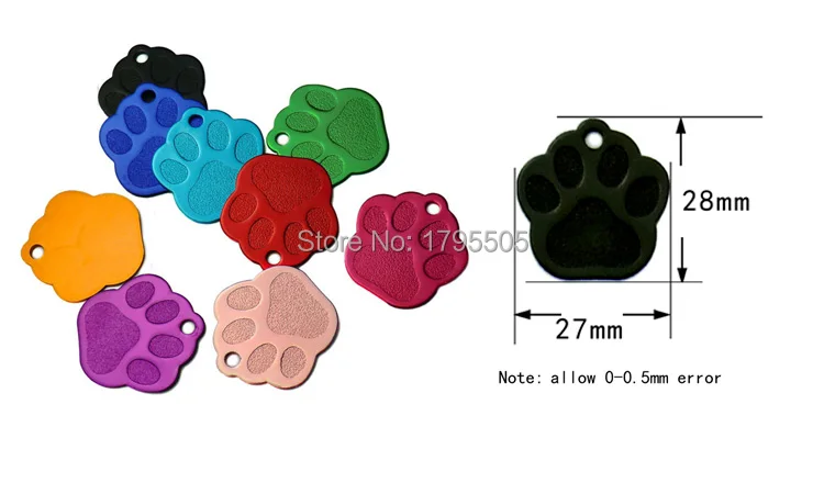 Wholesale 100 pcs Cat ID Tag Double Sides Bone Shape Personalized Dog Cat Puppy Tags Customized Cat Pet Name ID Plate Tags - Цвет: 05