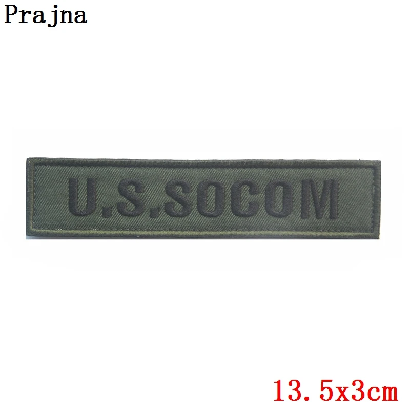 Prajna, армейский военный тактический боевой патч, крючок, петля, сталкер, полицейский патч, бесклеевая вышивка, нашивка в полоску для одежды - Цвет: Прозрачный