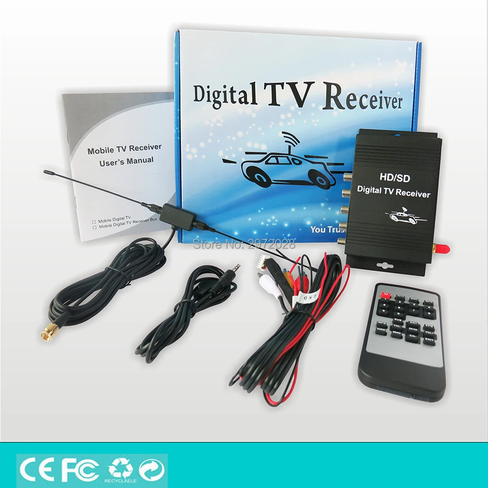 Автомобильный цифровой ТВ ресивер MPEG4 MPEG2 тюнер с разрешением Full HD 1080P HDMI CVBS