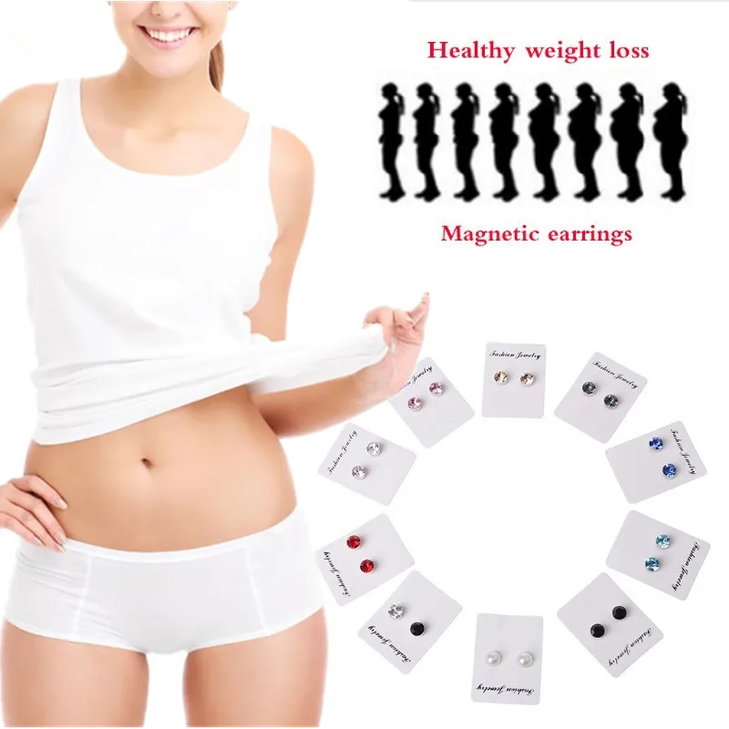 

Ifory 4 Pcs Magnetic Slimming Stud Earrings Weight Loss Pad Health Magnets Of Lazy Paste Slim Patch Metabolism Eliminate Fat