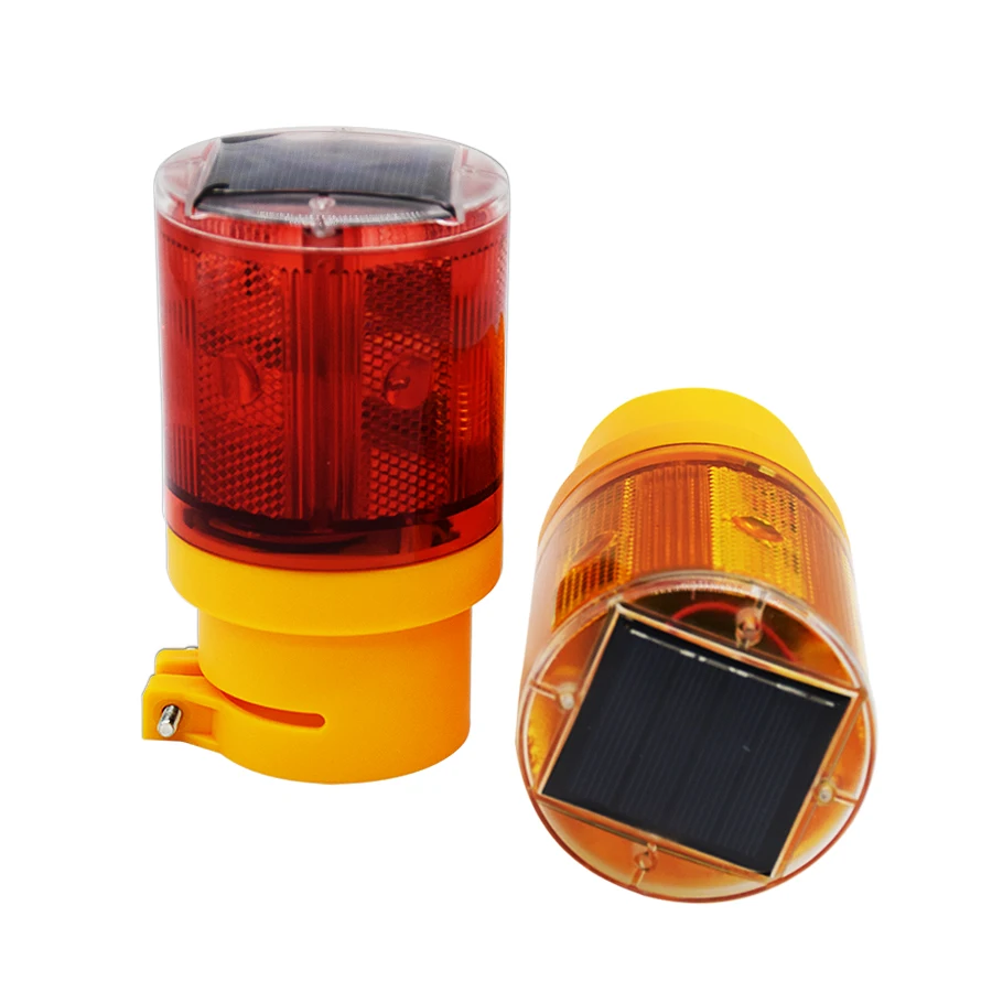 Solar Light Blinker Flash 6LED Bulb Traffic Light led With Solar Cell