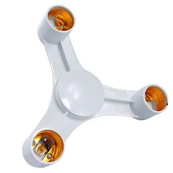 

High Quality 3 In 1 E27 to E27 LED Lamp Bulbs Socket Splitter Adapter Holder For Photo Studio MAL999