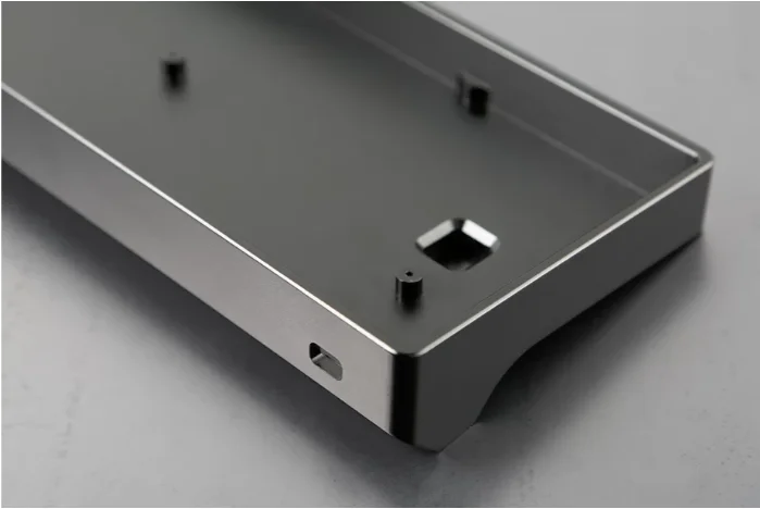 GH60 высокопрофильный анодированный алюминиевый чехол с ЧПУ Базовая пластина Costar пластина PCB ручной провод для 60% GH60 мини механическая клавиатура - Цвет: Черный