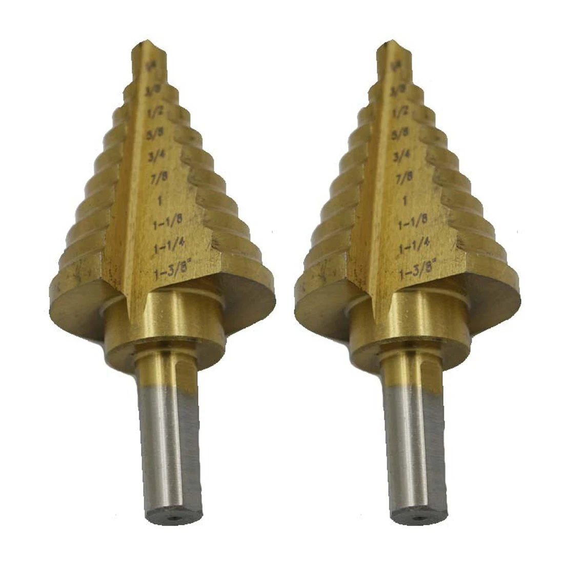 High 1/4" to 1 3/8 HSS Cobalt Large Step Drill Bit Power Tools