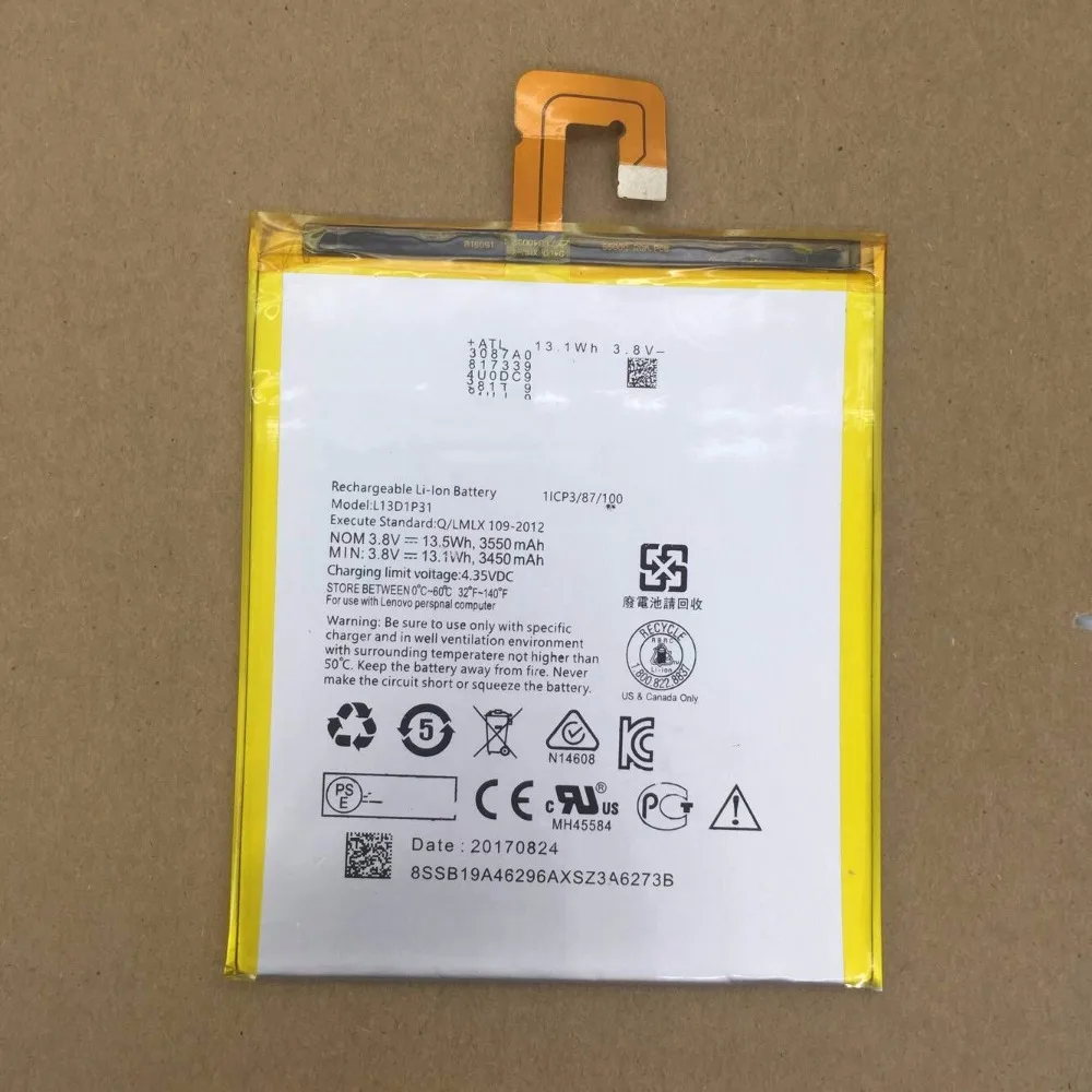 Новый L13D1P31 Батарея для lenovo Pad A3500 S5000 S5000-H tab 2 A7 A7-30 A7-10F A7-20F | Мобильные телефоны и