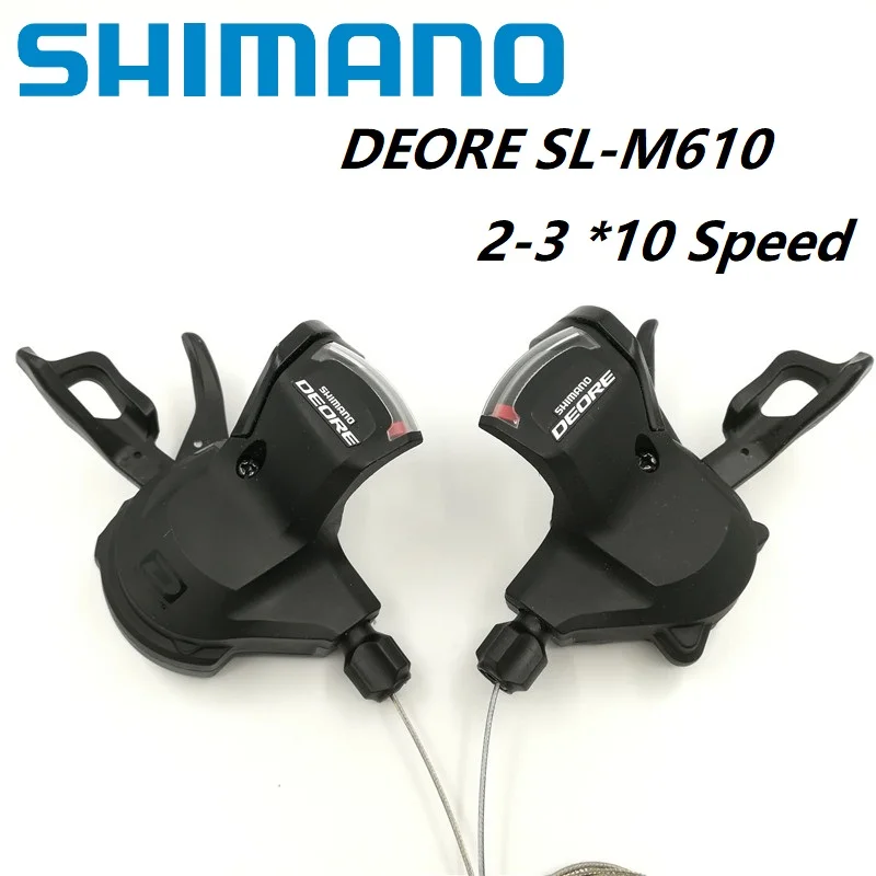 

SHIMANO DEORE M610 2/3*10 20/30 Speed Derailleurs Left*Right Shift Lever MTB Mountain Bike Shifter Bicycle Accessories