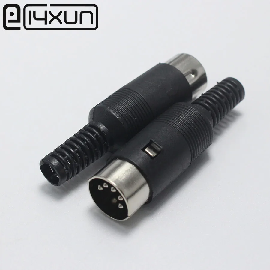 1 шт./лот 5 контактный разъем с пластиковой ручкой проводной конвертер DIN DIY Кабель