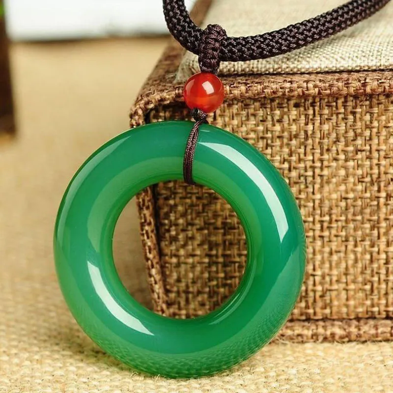 Yu-Xin-Yuan-Fine-Jewelry-Natural-Green-Jade-Medullary-Round-Pendant-Lucky-Blessing-Necklace-Women-Men